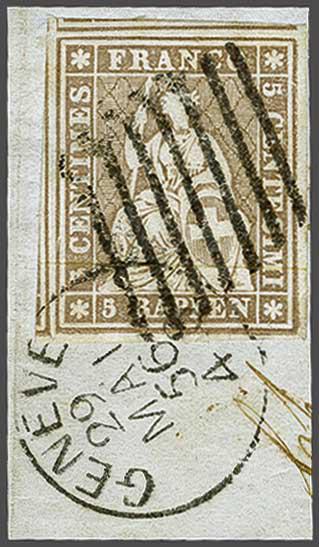 Lot 7217 - Switzerland Sitting Helvetia imperf. 'Strubel' - Corinphila Auction AG Day 5- Schweiz - Die Sammlung Erivan (Teil 1), Die Sammlung Jack Luder (Teil 5), Schweiz & Liechtenstein Lot 7217 - Switzerland Sitting Helvetia imperf. 'Strubel' - Corinphila Auction AG Day 5- Schweiz - Die Sammlung Erivan (Teil 1), Die Sammlung Jack Luder (Teil 5), Schweiz & Liechtenstein