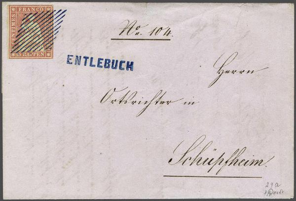 Lot 7437 - Switzerland Sitting Helvetia imperf. 'Strubel' -  Corinphila Auction AG Day 5- Schweiz - Die Sammlung Erivan (Teil 1), Die Sammlung Jack Luder (Teil 5), Schweiz & Liechtenstein