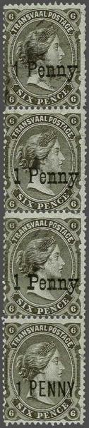 Lot 6402 - brit. colonies transvaal -  Corinphila Auction AG Day 3 - Great Britain, British Colonies, Pre-Union South Africa - the Besançon Collection (Part Ii)