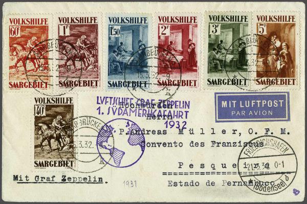 Lot 5200 - germany saar - Corinphila Auction AG Day 4- Europe & Overseas, Zeppelin-Mail, Die Sammlung Erivan (Part I), Schweiz & Liechtenstein Lot 5200 - germany saar - Corinphila Auction AG Day 4- Europe & Overseas, Zeppelin-Mail, Die Sammlung Erivan (Part I), Schweiz & Liechtenstein
