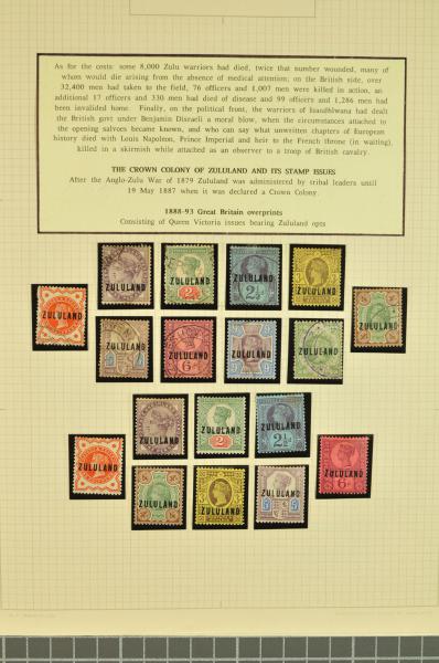 Lot 2329 - brit. colonies zululand - Corinphila Auction AG Day 3 - Great Britain, British Colonies, Pre-Union South Africa - the Besançon Collection (Part Ii) Lot 2329 - brit. colonies zululand - Corinphila Auction AG Day 3 - Great Britain, British Colonies, Pre-Union South Africa - the Besançon Collection (Part Ii)