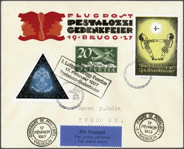 Lot 8343 - Switzerland airmail - Corinphila Auction AG Day 4- Europe & Overseas, Zeppelin-Mail, Die Sammlung Erivan (Part I), Schweiz & Liechtenstein Lot 8343 - Switzerland airmail - Corinphila Auction AG Day 4- Europe & Overseas, Zeppelin-Mail, Die Sammlung Erivan (Part I), Schweiz & Liechtenstein