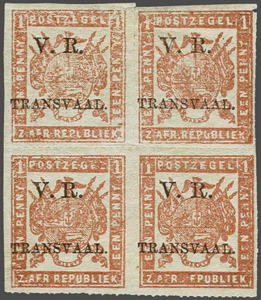 Lot 6343 - brit. colonies transvaal - Corinphila Auction AG Day 3 - Great Britain, British Colonies, Pre-Union South Africa - the Besançon Collection (Part Ii) Lot 6343 - brit. colonies transvaal - Corinphila Auction AG Day 3 - Great Britain, British Colonies, Pre-Union South Africa - the Besançon Collection (Part Ii)