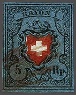 Lot 7339 - Switzerland Rayon I darkblue -  Corinphila Auction AG Day 5- Schweiz - Die Sammlung Erivan (Teil 1), Die Sammlung Jack Luder (Teil 5), Schweiz & Liechtenstein