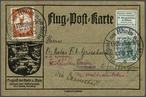 Lot 2489 - germany dt. reich - Corinphila Auction AG Day 4- Europe & Overseas, Zeppelin-Mail, Die Sammlung Erivan (Part I), Schweiz & Liechtenstein Lot 2489 - germany dt. reich - Corinphila Auction AG Day 4- Europe & Overseas, Zeppelin-Mail, Die Sammlung Erivan (Part I), Schweiz & Liechtenstein