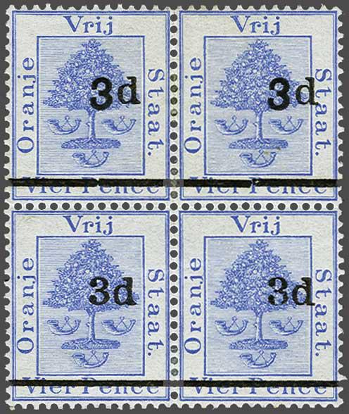Lot 6215 - brit. colonies Orange Freestate -  Corinphila Auction AG Day 3 - Great Britain, British Colonies, Pre-Union South Africa - the Besançon Collection (Part Ii)