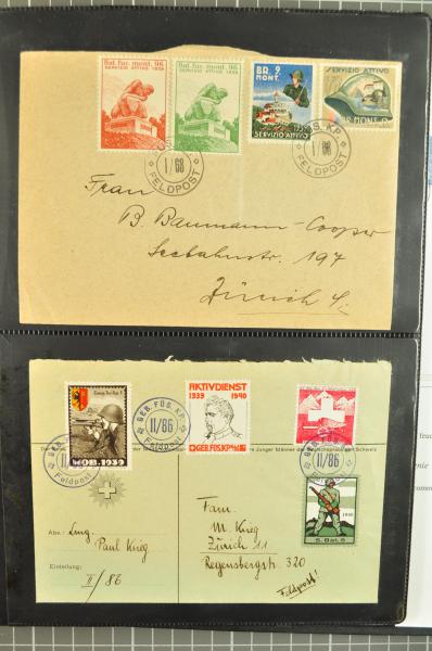 Lot 8173 - Switzerland soldier stamps -  Corinphila Auction AG Day 4- Europe & Overseas, Zeppelin-Mail, Die Sammlung Erivan (Part I), Schweiz & Liechtenstein
