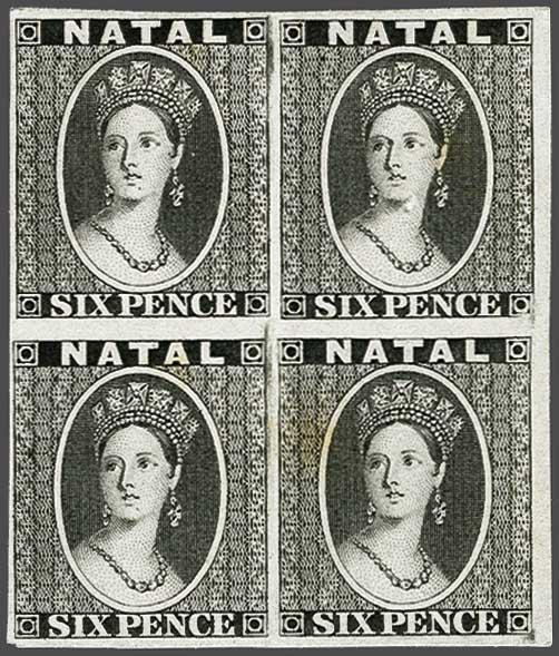 Lot 6094 - brit. colonies natal -  Corinphila Auction AG Day 3 - Great Britain, British Colonies, Pre-Union South Africa - the Besançon Collection (Part Ii)