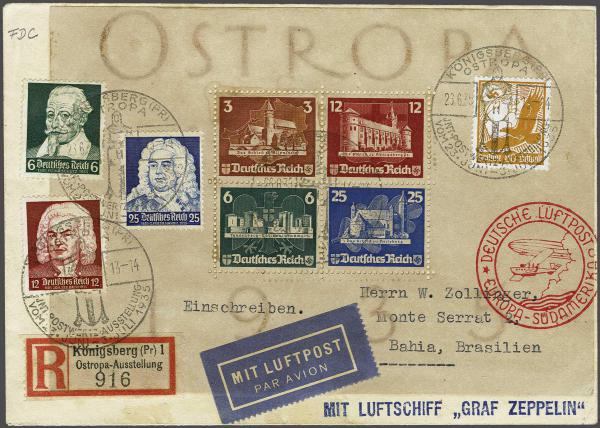 Lot 5097 - germany zeppelin mail -  Corinphila Auction AG Day 4- Europe & Overseas, Zeppelin-Mail, Die Sammlung Erivan (Part I), Schweiz & Liechtenstein