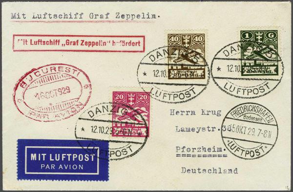 Lot 5119 - germany danzig - Corinphila Auction AG Day 4- Europe & Overseas, Zeppelin-Mail, Die Sammlung Erivan (Part I), Schweiz & Liechtenstein Lot 5119 - germany danzig - Corinphila Auction AG Day 4- Europe & Overseas, Zeppelin-Mail, Die Sammlung Erivan (Part I), Schweiz & Liechtenstein