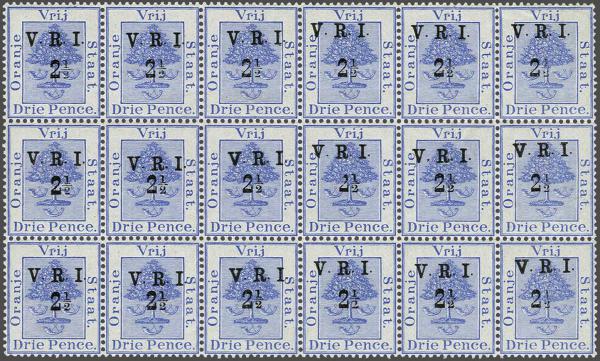 Lot 6240 - brit. colonies Orange Freestate -  Corinphila Auction AG Day 3 - Great Britain, British Colonies, Pre-Union South Africa - the Besançon Collection (Part Ii)