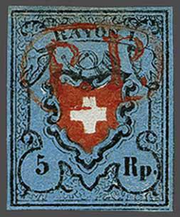Lot 7118 - Switzerland Rayon I darkblue - Corinphila Auction AG Day 5- Schweiz - Die Sammlung Erivan (Teil 1), Die Sammlung Jack Luder (Teil 5), Schweiz & Liechtenstein Lot 7118 - Switzerland Rayon I darkblue - Corinphila Auction AG Day 5- Schweiz - Die Sammlung Erivan (Teil 1), Die Sammlung Jack Luder (Teil 5), Schweiz & Liechtenstein