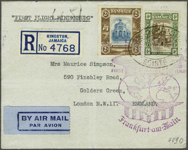 Lot 5099 - brit. colonies jamaica -  Corinphila Auction AG Day 4- Europe & Overseas, Zeppelin-Mail, Die Sammlung Erivan (Part I), Schweiz & Liechtenstein