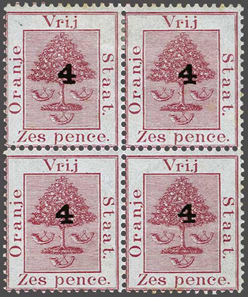 Lot 6207 - brit. colonies Orange Freestate - Corinphila Auction AG Day 3 - Great Britain, British Colonies, Pre-Union South Africa - the Besançon Collection (Part Ii) Lot 6207 - brit. colonies Orange Freestate - Corinphila Auction AG Day 3 - Great Britain, British Colonies, Pre-Union South Africa - the Besançon Collection (Part Ii)