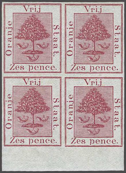 Lot 6199 - brit. colonies Orange Freestate - Corinphila Auction AG Day 3 - Great Britain, British Colonies, Pre-Union South Africa - the Besançon Collection (Part Ii) Lot 6199 - brit. colonies Orange Freestate - Corinphila Auction AG Day 3 - Great Britain, British Colonies, Pre-Union South Africa - the Besançon Collection (Part Ii)