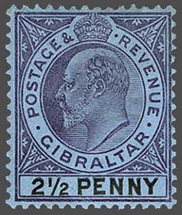 Lot 2110 - brit. colonies Gibraltar -  Corinphila Auction AG Day 3 - Great Britain, British Colonies, Pre-Union South Africa - the Besançon Collection (Part Ii)