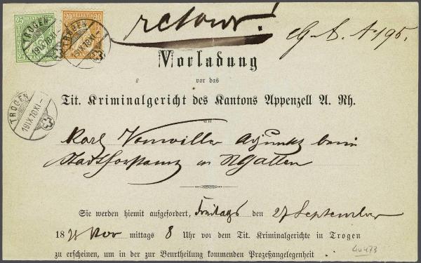 Lot 7491 - Switzerland sitting helvetia perf. -  Corinphila Auction AG Day 5- Schweiz - Die Sammlung Erivan (Teil 1), Die Sammlung Jack Luder (Teil 5), Schweiz & Liechtenstein