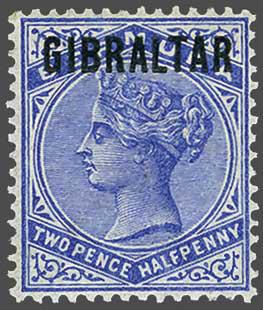 Lot 2070 - brit. colonies Gibraltar - Corinphila Auction AG Day 3 - Great Britain, British Colonies, Pre-Union South Africa - the Besançon Collection (Part Ii) Lot 2070 - brit. colonies Gibraltar - Corinphila Auction AG Day 3 - Great Britain, British Colonies, Pre-Union South Africa - the Besançon Collection (Part Ii)