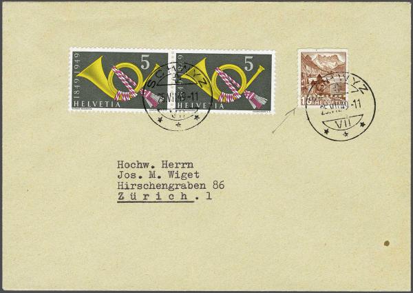 Lot 8074 - Switzerland Switzerland -  Corinphila Auction AG Day 4- Europe & Overseas, Zeppelin-Mail, Die Sammlung Erivan (Part I), Schweiz & Liechtenstein