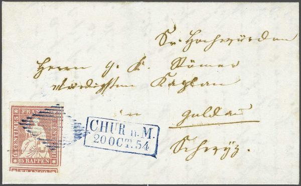 Lot 7210 - Switzerland Sitting Helvetia imperf. 'Strubel' - Corinphila Auction AG Day 5- Schweiz - Die Sammlung Erivan (Teil 1), Die Sammlung Jack Luder (Teil 5), Schweiz & Liechtenstein Lot 7210 - Switzerland Sitting Helvetia imperf. 'Strubel' - Corinphila Auction AG Day 5- Schweiz - Die Sammlung Erivan (Teil 1), Die Sammlung Jack Luder (Teil 5), Schweiz & Liechtenstein