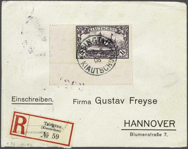 Lot 2428 - germany kiautschou - Corinphila Auction AG Day 4- Europe & Overseas, Zeppelin-Mail, Die Sammlung Erivan (Part I), Schweiz & Liechtenstein Lot 2428 - germany kiautschou - Corinphila Auction AG Day 4- Europe & Overseas, Zeppelin-Mail, Die Sammlung Erivan (Part I), Schweiz & Liechtenstein