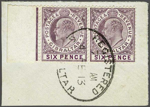 Lot 2127 - brit. colonies Gibraltar - Corinphila Auction AG Day 3 - Great Britain, British Colonies, Pre-Union South Africa - the Besançon Collection (Part Ii) Lot 2127 - brit. colonies Gibraltar - Corinphila Auction AG Day 3 - Great Britain, British Colonies, Pre-Union South Africa - the Besançon Collection (Part Ii)