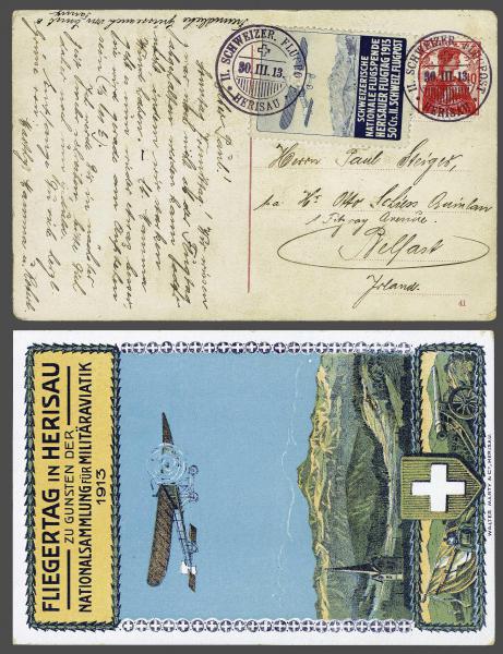 Lot 8292 - Switzerland airmail - Corinphila Auction AG Day 4- Europe & Overseas, Zeppelin-Mail, Die Sammlung Erivan (Part I), Schweiz & Liechtenstein Lot 8292 - Switzerland airmail - Corinphila Auction AG Day 4- Europe & Overseas, Zeppelin-Mail, Die Sammlung Erivan (Part I), Schweiz & Liechtenstein