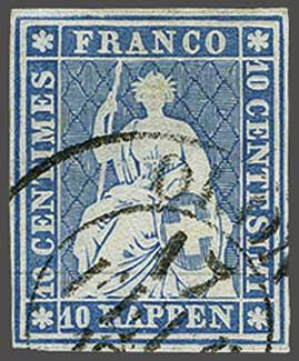 Lot 7205 - Switzerland Sitting Helvetia imperf. 'Strubel' - Corinphila Auction AG Day 5- Schweiz - Die Sammlung Erivan (Teil 1), Die Sammlung Jack Luder (Teil 5), Schweiz & Liechtenstein Lot 7205 - Switzerland Sitting Helvetia imperf. 'Strubel' - Corinphila Auction AG Day 5- Schweiz - Die Sammlung Erivan (Teil 1), Die Sammlung Jack Luder (Teil 5), Schweiz & Liechtenstein