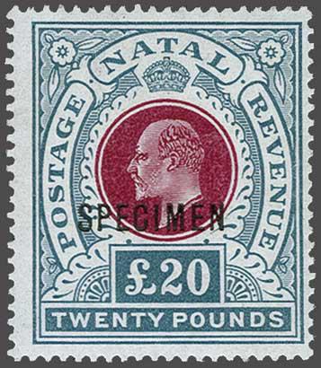 Lot 6182 - brit. colonies natal -  Corinphila Auction AG Day 3 - Great Britain, British Colonies, Pre-Union South Africa - the Besançon Collection (Part Ii)