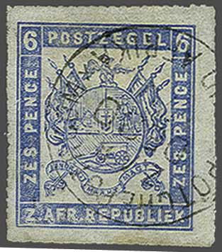 Lot 6280 - brit. colonies transvaal -  Corinphila Auction AG Day 3 - Great Britain, British Colonies, Pre-Union South Africa - the Besançon Collection (Part Ii)