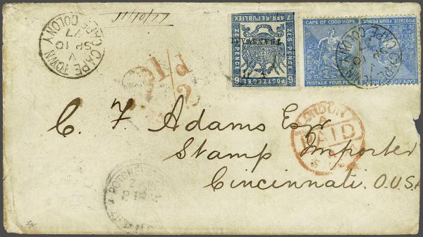 Lot 6347 - brit. colonies transvaal - Corinphila Auction AG Day 3 - Great Britain, British Colonies, Pre-Union South Africa - the Besançon Collection (Part Ii) Lot 6347 - brit. colonies transvaal - Corinphila Auction AG Day 3 - Great Britain, British Colonies, Pre-Union South Africa - the Besançon Collection (Part Ii)