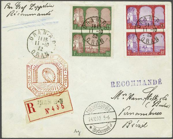 Lot 5124 - Overseas Algeria - Corinphila Auction AG Day 4- Europe & Overseas, Zeppelin-Mail, Die Sammlung Erivan (Part I), Schweiz & Liechtenstein Lot 5124 - Overseas Algeria - Corinphila Auction AG Day 4- Europe & Overseas, Zeppelin-Mail, Die Sammlung Erivan (Part I), Schweiz & Liechtenstein