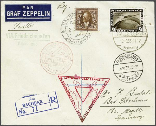 Lot 5149 - Overseas Iraq -  Corinphila Auction AG Day 4- Europe & Overseas, Zeppelin-Mail, Die Sammlung Erivan (Part I), Schweiz & Liechtenstein