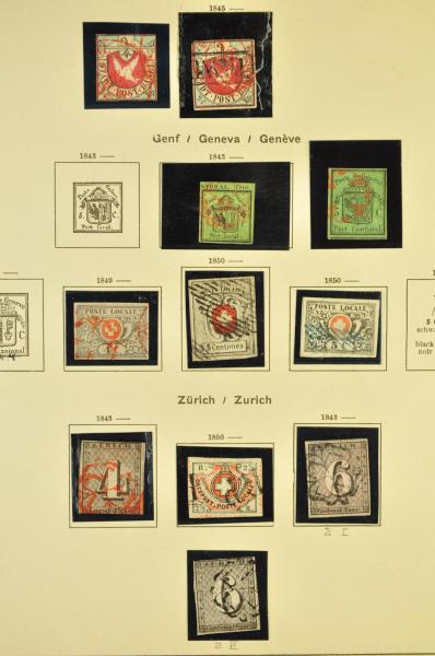 Lot 8431 - Switzerland cantonals (lots) -  Corinphila Auction AG Day 4- Europe & Overseas, Zeppelin-Mail, Die Sammlung Erivan (Part I), Schweiz & Liechtenstein
