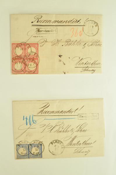 Lot 2588 - worldwide collections/lots worldwide -  Corinphila Auction AG Day 4- Europe & Overseas, Zeppelin-Mail, Die Sammlung Erivan (Part I), Schweiz & Liechtenstein