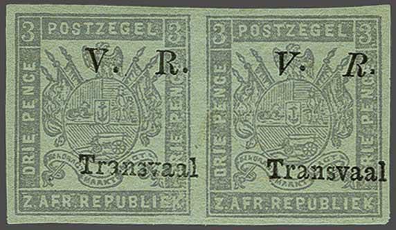 Lot 6366 - brit. colonies transvaal -  Corinphila Auction AG Day 3 - Great Britain, British Colonies, Pre-Union South Africa - the Besançon Collection (Part Ii)