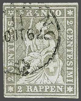 Lot 7468 - Switzerland Sitting Helvetia imperf. 'Strubel' - Corinphila Auction AG Day 5- Schweiz - Die Sammlung Erivan (Teil 1), Die Sammlung Jack Luder (Teil 5), Schweiz & Liechtenstein Lot 7468 - Switzerland Sitting Helvetia imperf. 'Strubel' - Corinphila Auction AG Day 5- Schweiz - Die Sammlung Erivan (Teil 1), Die Sammlung Jack Luder (Teil 5), Schweiz & Liechtenstein