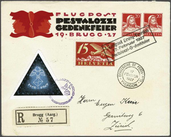Lot 8344 - Switzerland airmail - Corinphila Auction AG Day 4- Europe & Overseas, Zeppelin-Mail, Die Sammlung Erivan (Part I), Schweiz & Liechtenstein Lot 8344 - Switzerland airmail - Corinphila Auction AG Day 4- Europe & Overseas, Zeppelin-Mail, Die Sammlung Erivan (Part I), Schweiz & Liechtenstein
