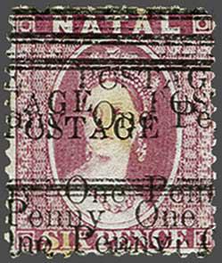 Lot 6147 - brit. colonies natal - Corinphila Auction AG Day 3 - Great Britain, British Colonies, Pre-Union South Africa - the Besançon Collection (Part Ii) Lot 6147 - brit. colonies natal - Corinphila Auction AG Day 3 - Great Britain, British Colonies, Pre-Union South Africa - the Besançon Collection (Part Ii)
