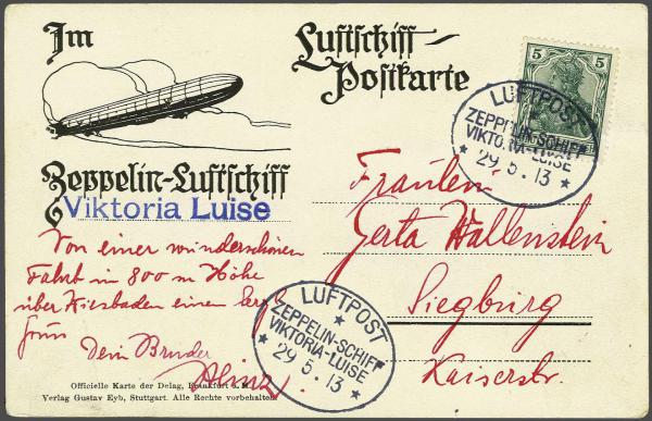 Lot 5019 - germany zeppelin mail -  Corinphila Auction AG Day 4- Europe & Overseas, Zeppelin-Mail, Die Sammlung Erivan (Part I), Schweiz & Liechtenstein