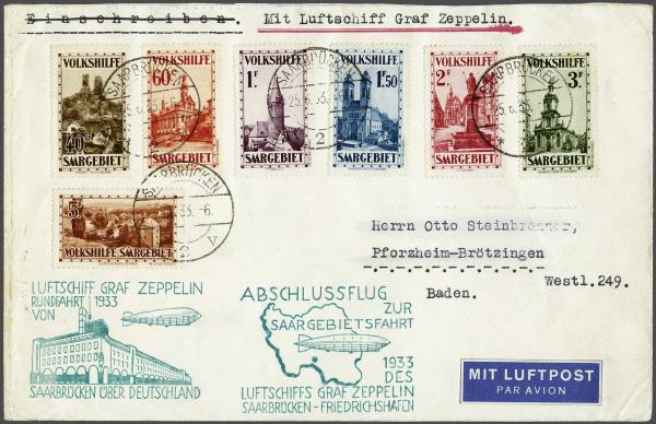 Lot 5201 - germany saar - Corinphila Auction AG Day 4- Europe & Overseas, Zeppelin-Mail, Die Sammlung Erivan (Part I), Schweiz & Liechtenstein Lot 5201 - germany saar - Corinphila Auction AG Day 4- Europe & Overseas, Zeppelin-Mail, Die Sammlung Erivan (Part I), Schweiz & Liechtenstein
