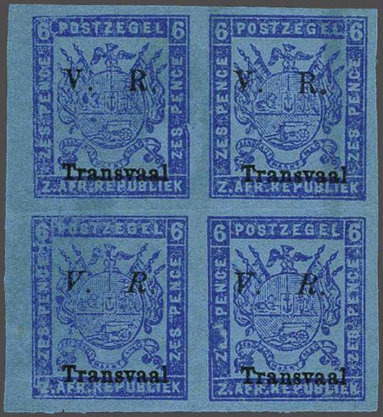 Lot 6373 - brit. colonies transvaal -  Corinphila Auction AG Day 3 - Great Britain, British Colonies, Pre-Union South Africa - the Besançon Collection (Part Ii)