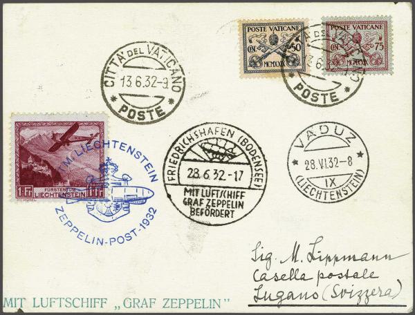 Lot 5167 - europe Vatican City - Corinphila Auction AG Day 4- Europe & Overseas, Zeppelin-Mail, Die Sammlung Erivan (Part I), Schweiz & Liechtenstein Lot 5167 - europe Vatican City - Corinphila Auction AG Day 4- Europe & Overseas, Zeppelin-Mail, Die Sammlung Erivan (Part I), Schweiz & Liechtenstein