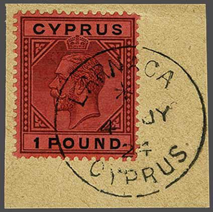 Lot 1948 - brit. colonies Cyprus - Corinphila Auction AG Day 3 - Great Britain, British Colonies, Pre-Union South Africa - the Besançon Collection (Part Ii) Lot 1948 - brit. colonies Cyprus - Corinphila Auction AG Day 3 - Great Britain, British Colonies, Pre-Union South Africa - the Besançon Collection (Part Ii)