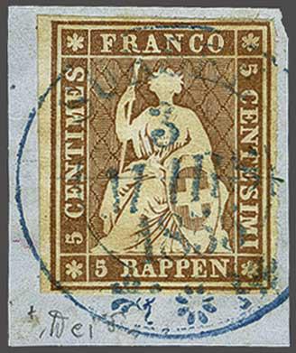 Lot 7201 - Switzerland Sitting Helvetia imperf. 'Strubel' - Corinphila Auction AG Day 5- Schweiz - Die Sammlung Erivan (Teil 1), Die Sammlung Jack Luder (Teil 5), Schweiz & Liechtenstein Lot 7201 - Switzerland Sitting Helvetia imperf. 'Strubel' - Corinphila Auction AG Day 5- Schweiz - Die Sammlung Erivan (Teil 1), Die Sammlung Jack Luder (Teil 5), Schweiz & Liechtenstein
