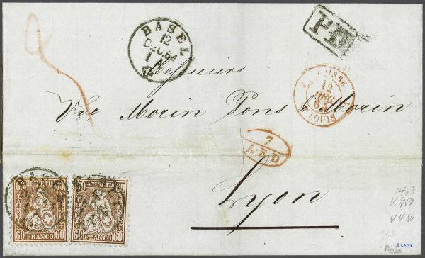 Lot 7495 - Switzerland sitting helvetia perf. -  Corinphila Auction AG Day 5- Schweiz - Die Sammlung Erivan (Teil 1), Die Sammlung Jack Luder (Teil 5), Schweiz & Liechtenstein