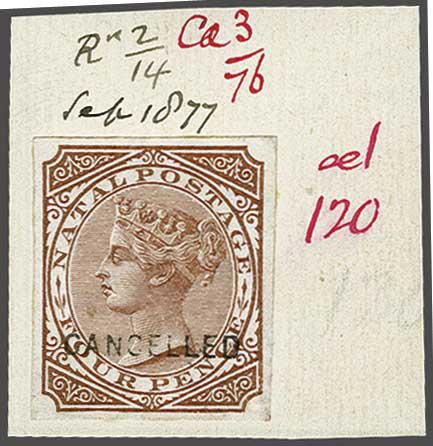 Lot 6134 - brit. colonies natal - Corinphila Auction AG Day 3 - Great Britain, British Colonies, Pre-Union South Africa - the Besançon Collection (Part Ii) Lot 6134 - brit. colonies natal - Corinphila Auction AG Day 3 - Great Britain, British Colonies, Pre-Union South Africa - the Besançon Collection (Part Ii)