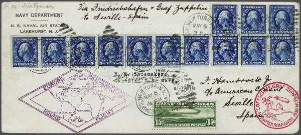 Lot 5065 - Overseas usa -  Corinphila Auction AG Day 4- Europe & Overseas, Zeppelin-Mail, Die Sammlung Erivan (Part I), Schweiz & Liechtenstein