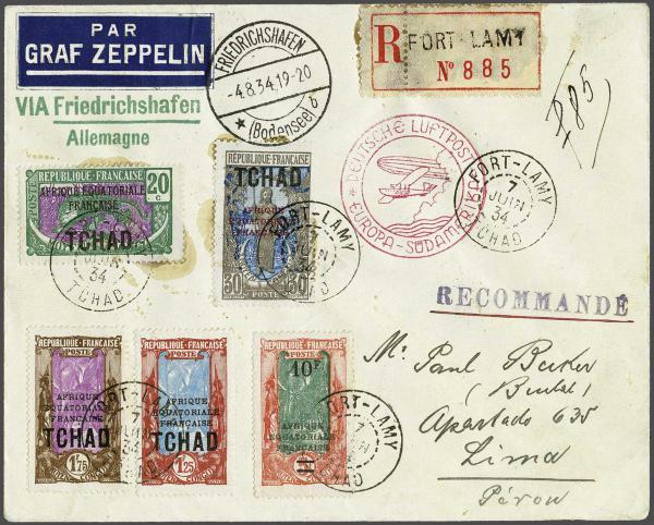 Lot 5141 - french colonies tchad -  Corinphila Auction AG Day 4- Europe & Overseas, Zeppelin-Mail, Die Sammlung Erivan (Part I), Schweiz & Liechtenstein