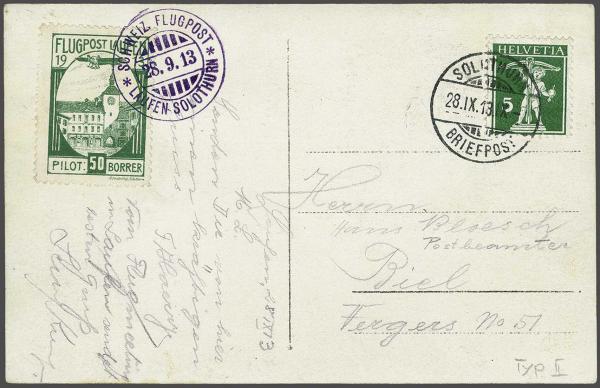 Lot 8296 - Switzerland airmail - Corinphila Auction AG Day 4- Europe & Overseas, Zeppelin-Mail, Die Sammlung Erivan (Part I), Schweiz & Liechtenstein Lot 8296 - Switzerland airmail - Corinphila Auction AG Day 4- Europe & Overseas, Zeppelin-Mail, Die Sammlung Erivan (Part I), Schweiz & Liechtenstein